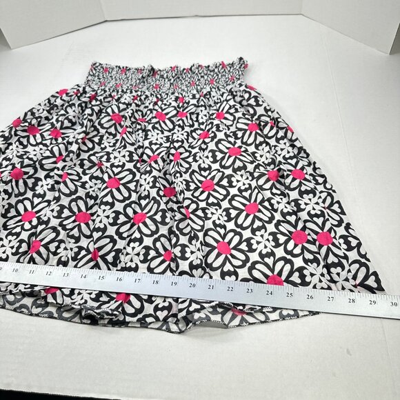 Max Edition Women's Size 2X Skirt Floral White Black Pink Lined Preowned - Picture 7 of 10